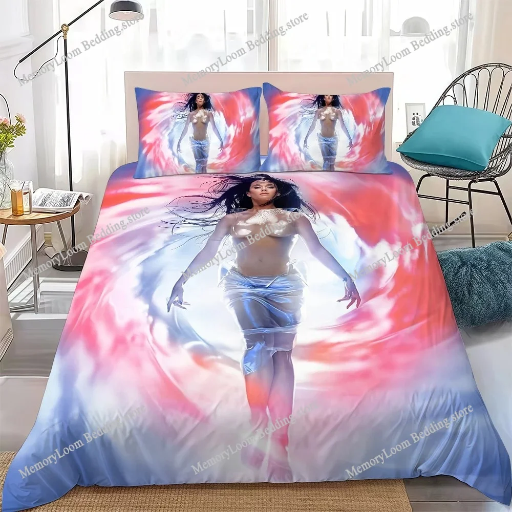 

Singer K-Katy P-Perry 143 Duvet Cover Set Home Style Bedding Soft Laundry Cotton Bed Student Dormitory Gift Home Textileextile