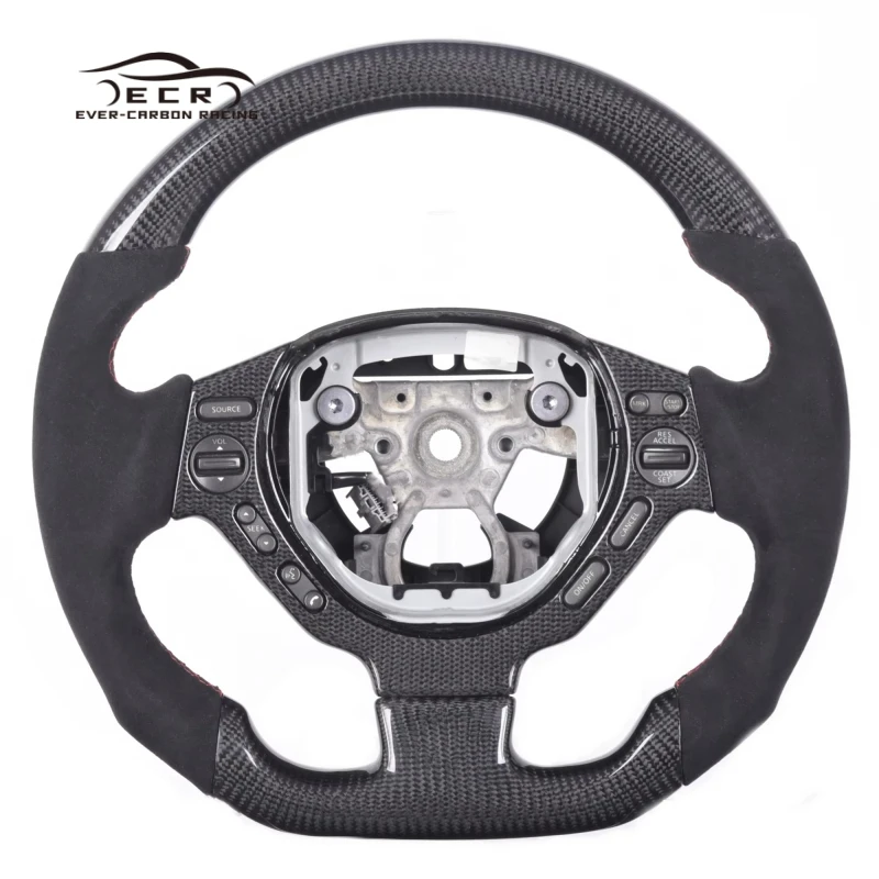 

Ever-Carbon Racing ECR Hotsell Автомобильный руль Руль из углеродного волокна для R35 GTR Руль для Nissan GTR