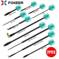 FOXEER FPV Antenna Lollipop 4 Plus 4+ 2pcs 5.8G 2.6dBi Omni Mini Antenna RHCP LHCP SMA RPSMA MMCX UFL for RC FPV Racing Drone