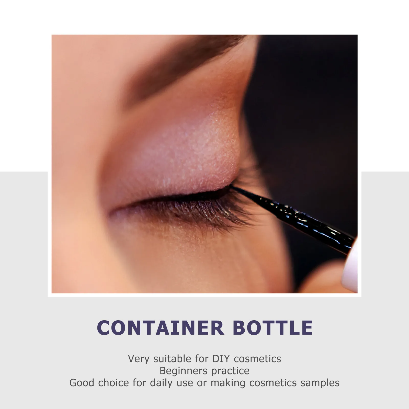 3Pcs 4Ml Clear Tube with Applicator Refillable Plastic Bottle for DIY Mascara Lip Gloss Eyeliner Sample Container