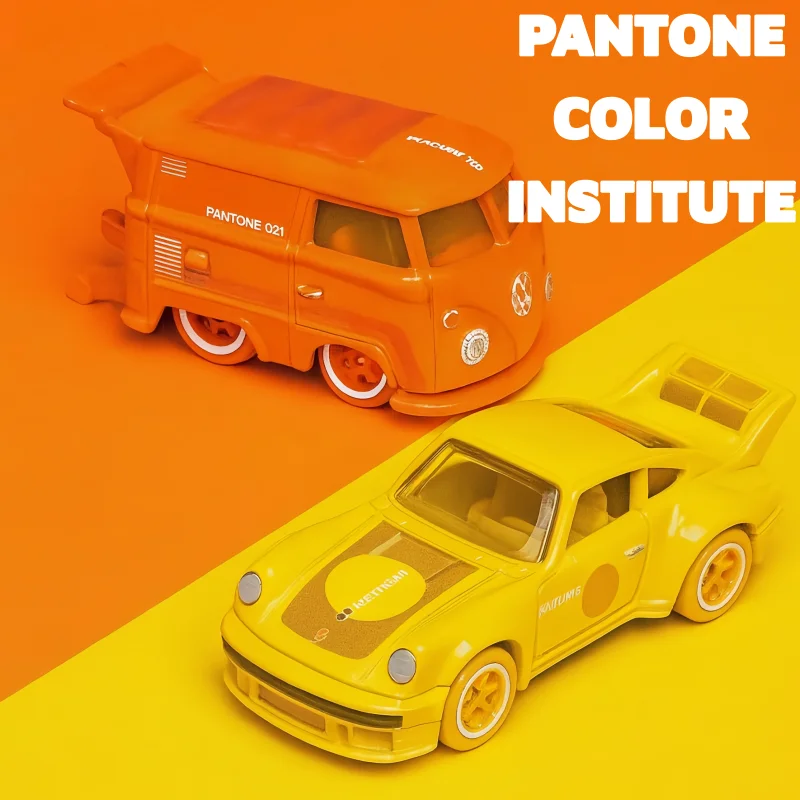 

In Stock Hot Wheels PANTONE COLOR INSTITUTE 1:64 Alloy Die-cast Vehicle Model Car Porsche Camaro Kombi Mustang Nissan Silver Set