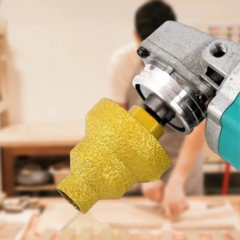 

Diamond Brazing Cone Reamer Drill Bit Set, 20mm, 35mm, 50mm Sizes with M10 Thread, For Brickwork, Marble Drilling, and Trimming