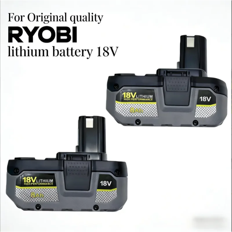 

2026 Upgraded 18V Lithium Battery Replacement For RYOBI Compatible with P104 P107 P108 P109 RB18L20 Power Tools