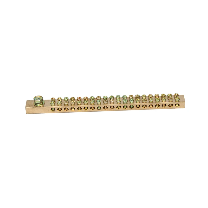 

1PCS 12*18 4/5/6/7/8/10/12/15/20 Hole Double Row Zero Ground Row High Current Distribution Box Copper Bar Brass Terminal