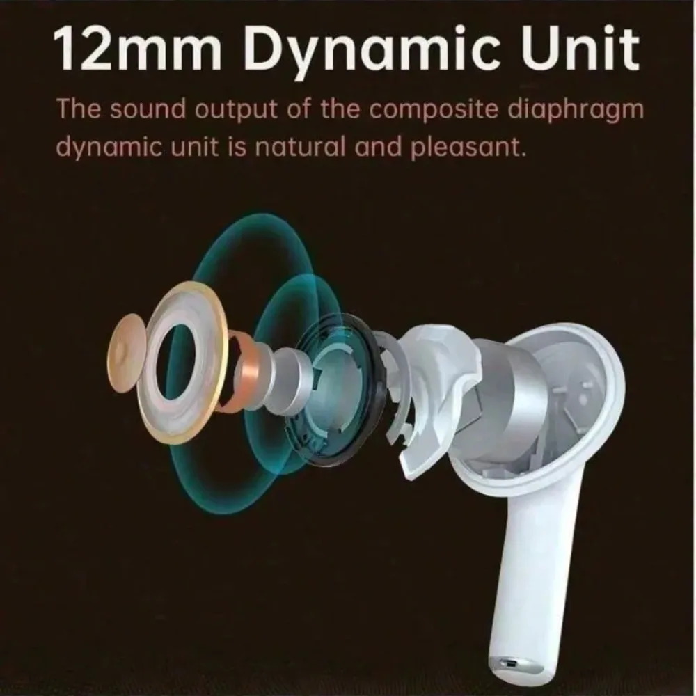 Wireless Headphones w/Mic - 48H Battery | Bluetooth 5.3 | Dual Device Connection | Clear Bass Sound  | Multilingual Support ﻿