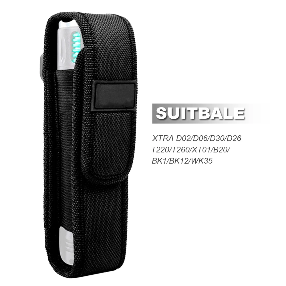 Funda táctica para linterna para caza al aire libre, bolsa Molle para escalada, cinturón para hombre, funda para linterna LED, soporte para