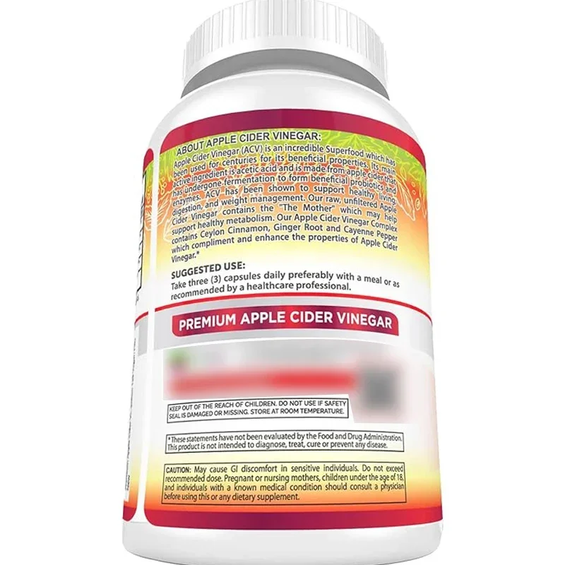 Cider Vinegar Capsules Are 100% Natural - An Choice For Healthy Living, Detoxification, And Digestion