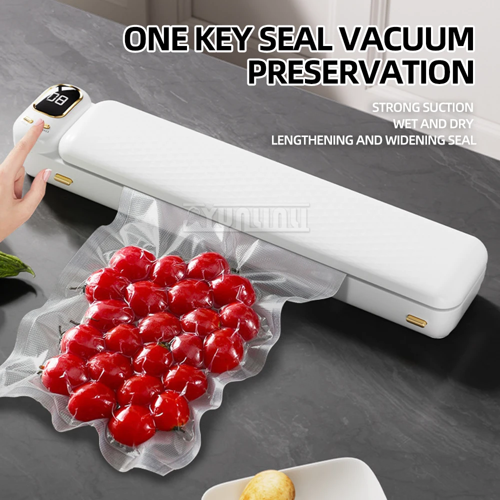 

LCD Touchscreen Vacuum Food Sealer for Home Automatic Food Pumping Packaging Machine Food Storage Fresh Fresh-keeping Machine