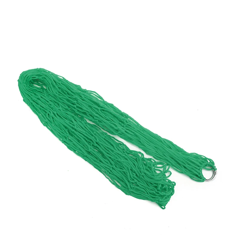 

Green Portable Outdoor Sport Hammock Outdoor Camping Hammock Mesh Net For Garden Beach Yard Travel Garden Swing Hanging Bed