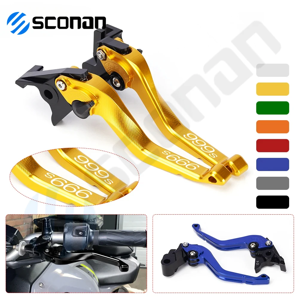 

For DUCATI 999 999S 999R 999/S/R S R 2003 2004 2005 2006 Motorcycle Accessories CNC Handle Extendable Brake Clutch Levers