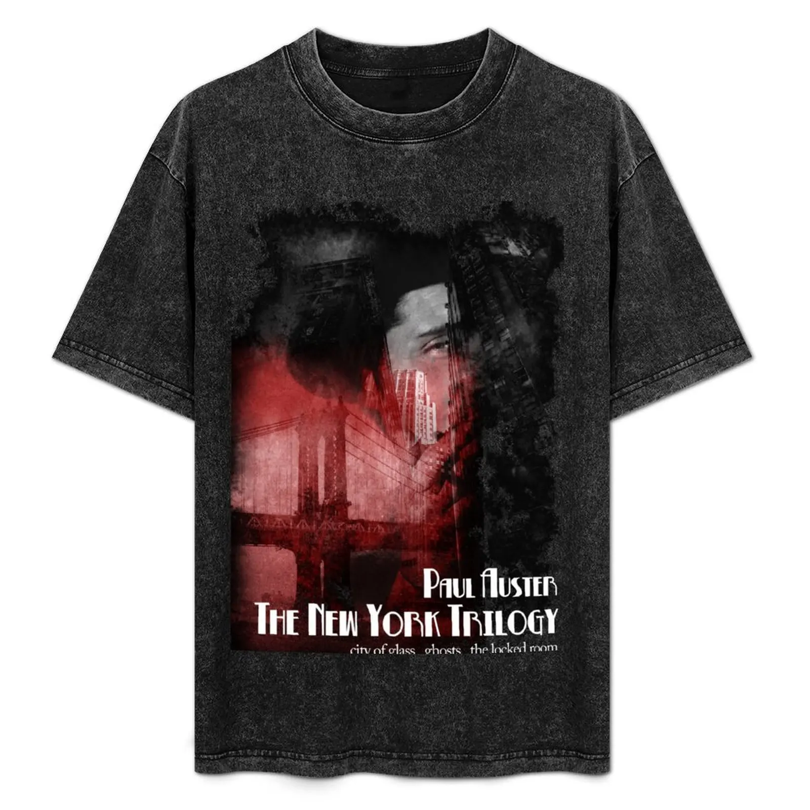 Paul Auster New York Trilogy T-Shirt oversized t shirt aesthetic clothes mens workout shirts