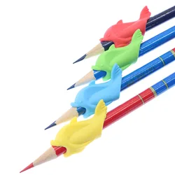 10PCS Calligraphy Writing Toy Gift Dolphin Fish Type Children's Pencil Pen Holder Student Pen Spacing Correction