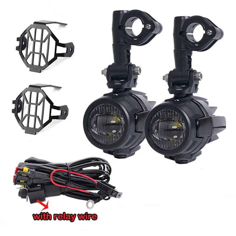 A Pair of Fog Lights for BMW Motorcycle General Purpose Waterfowl Motorcycle LED Fog Light Shop Spotlights BMW R1200GS F800GS