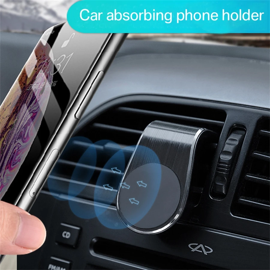 Magnetic Car Phone Holder Air Vent Clip Mount Rotation Cellphone GPS Support For iPhone Samsung Universal Phone Stand In Car
