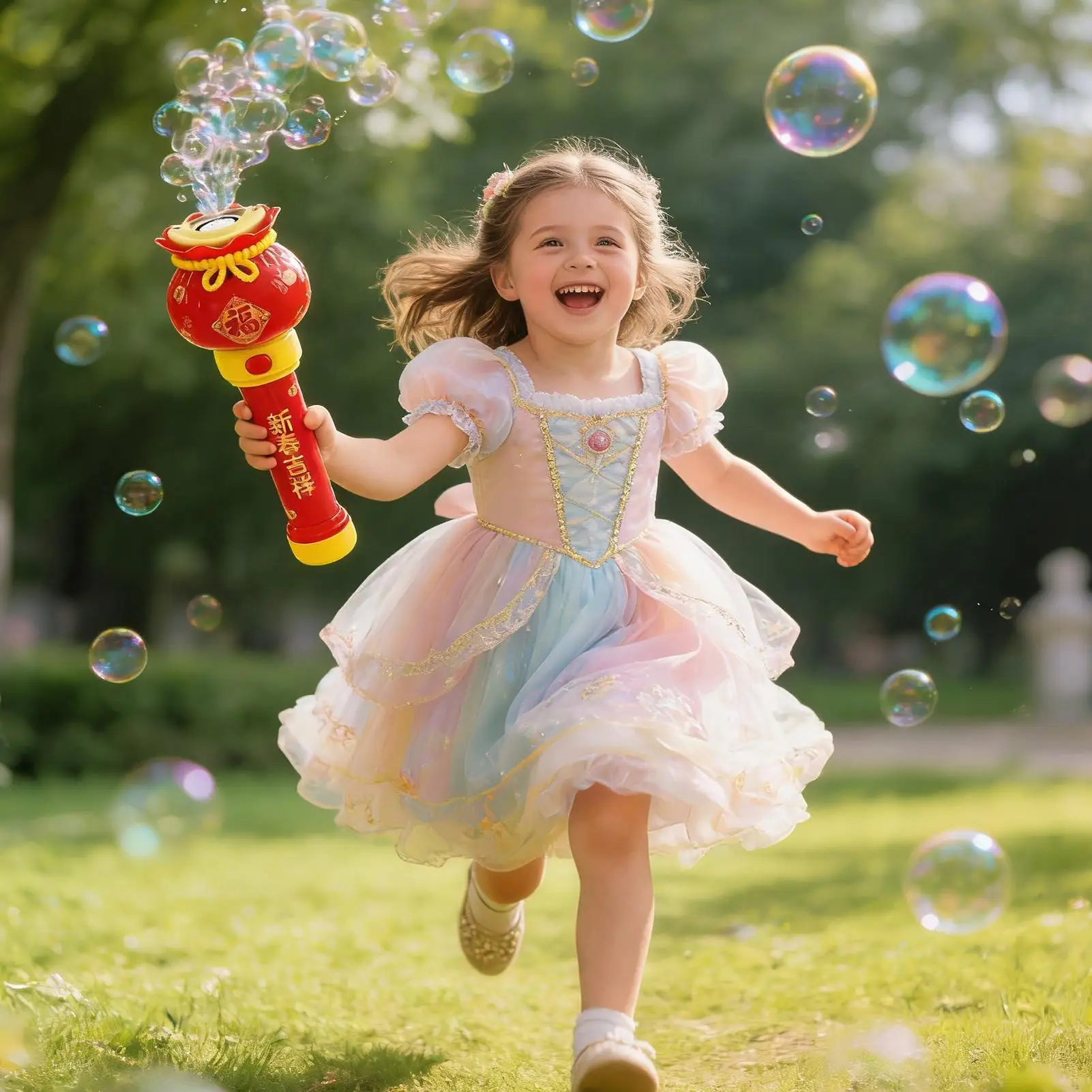 

Машина для выдувания мыльных пузырей 2026 Год Лошади с музыкой и светом, 1000 пузырей в минуту, для детей, для улицы