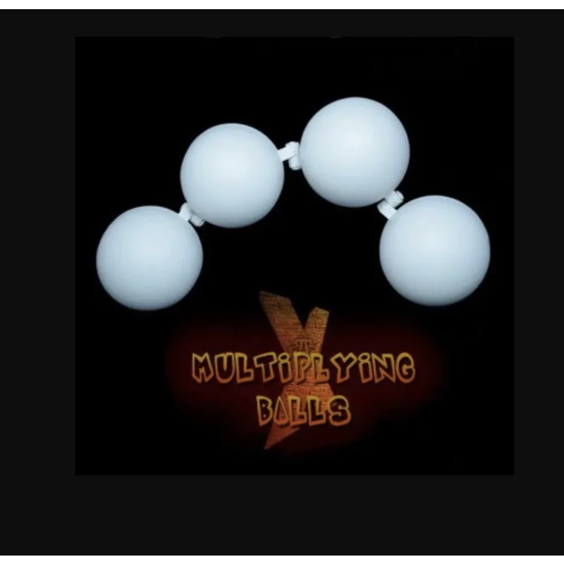 X-乗算ボールメタル、ホワイトカラー1から4つのボールマジックトリックプロのマジシャンステージイリュージョンギミックアクセサリー