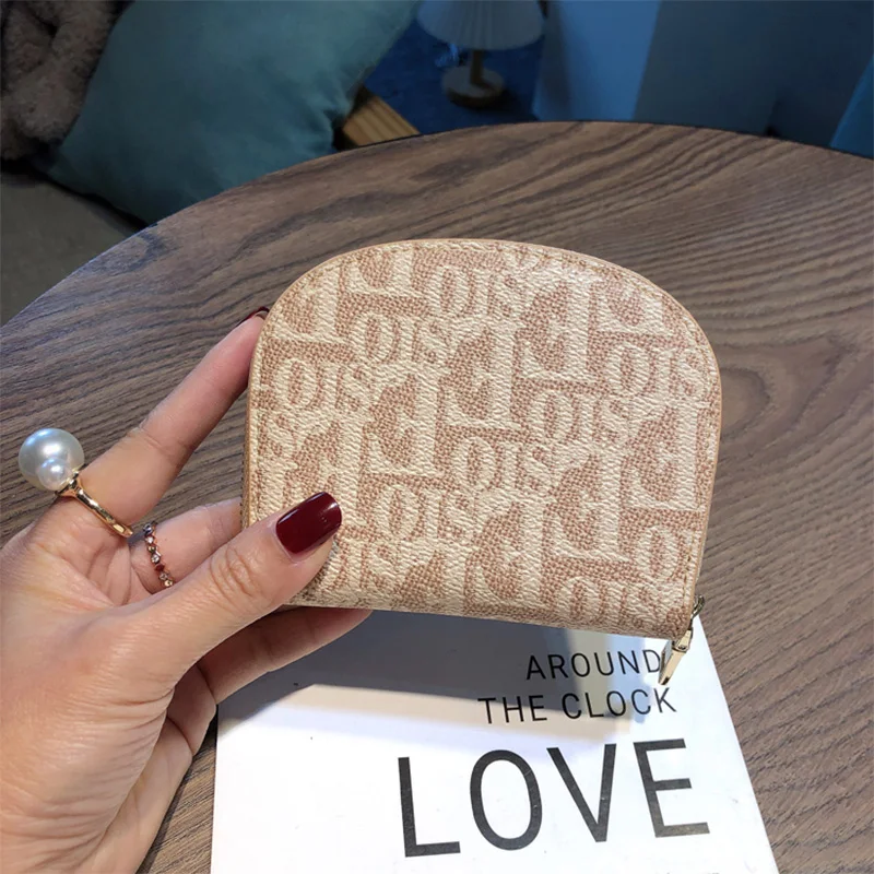 2023 Fashion Letter Print Card Holders For Women Genuine Leather Coin Purse Cowhide Card Bag Driving License Organizer 11 Slots