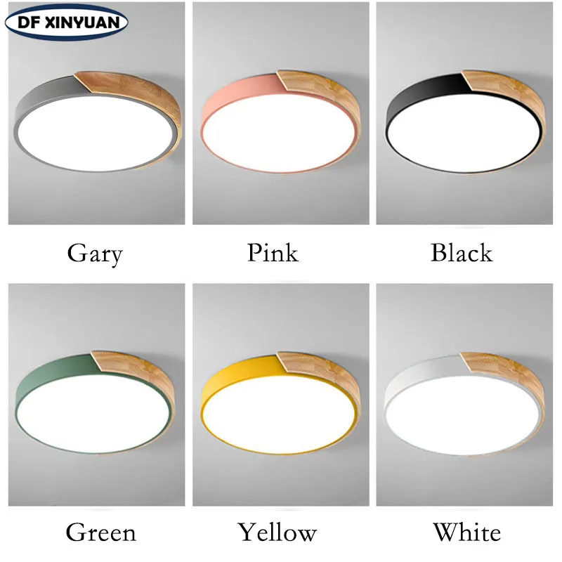 Modern Color LED Ceiling Light Living Room Bedroom Children' Room Decorative Lights Kitchen Ceiling Pendant Light Factory Outlet