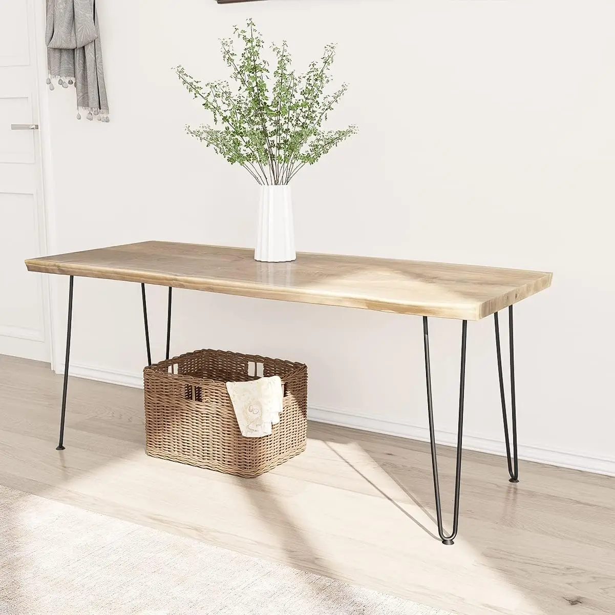 أرجل أثاث دبوس شعر شديدة التحمل مقاس 20 بوصة، ومشاريع منزلية معدنية يمكنك صنعها بنفسك لمنضدة الليل، وطاولة القهوة، والمكتب، وما إلى ذلك مع Ru #6