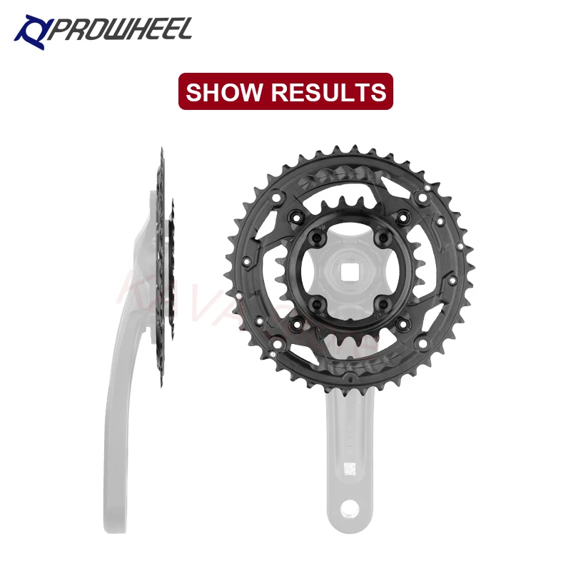 PROWHEEL-Round Chainring for MTB Bike, Sprocket Steel, Alloy Tooth Plate,64,96,104BCD,3x8,9,10,11S,22,24,30,32T, 40T, 42T, 44T