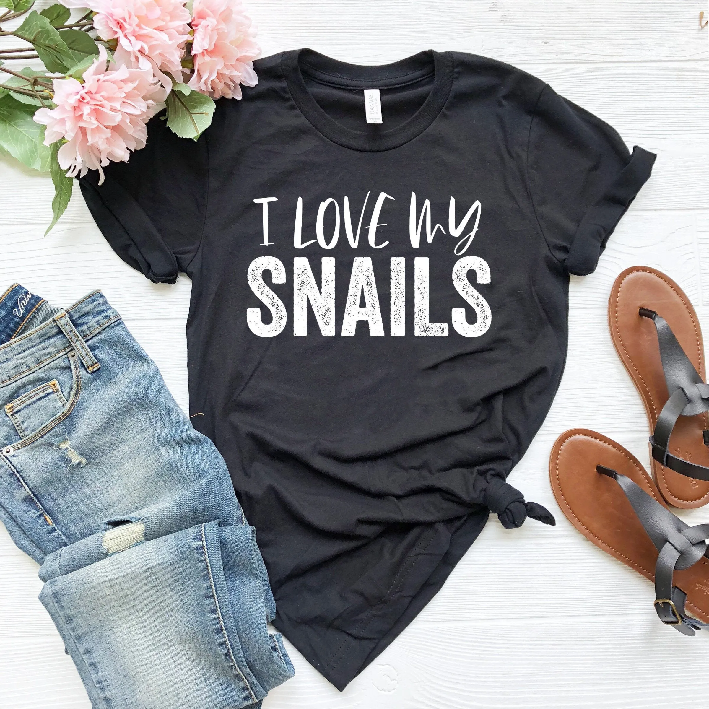 Snail lover gift shirt gifts tee snails funny shirts i love my