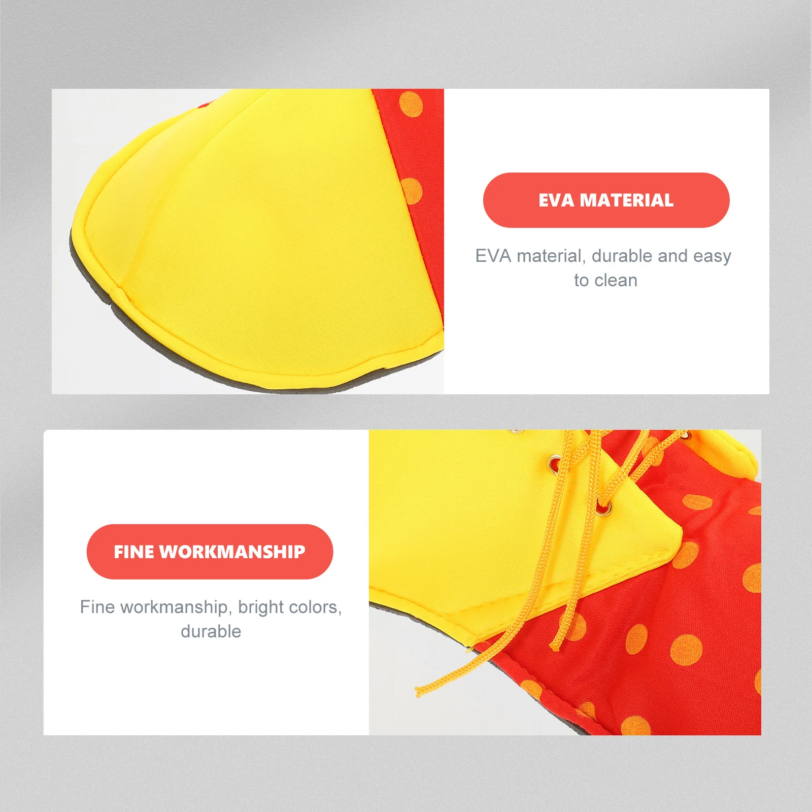 

Halloween Carnival Clown Shoes 1 Pair Rainbow Cosplay Costume Big Sandals Circus Party Performance Props Dress Up Supplies