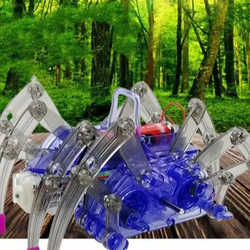 Nuevo Robot eléctrico modelo de araña DIY educativo 3D ensambla kits de juguetes para niños regalos de cumpleaños de Navidad