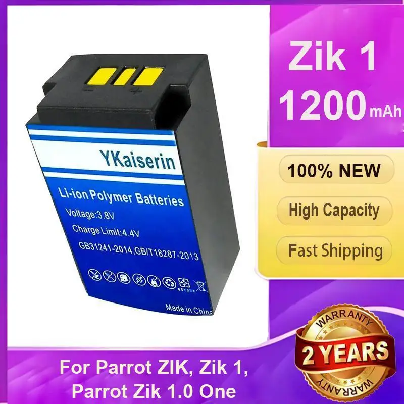 

YKaiserin 1200mAh Replacement Battery For Parrot ZIK 1/1.0 One zik1