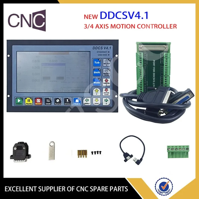 

The latest DDCSV4.1 3/4 axis G code CNC offline independent controller for engraving and milling machine DDCSV3.1 upgrade