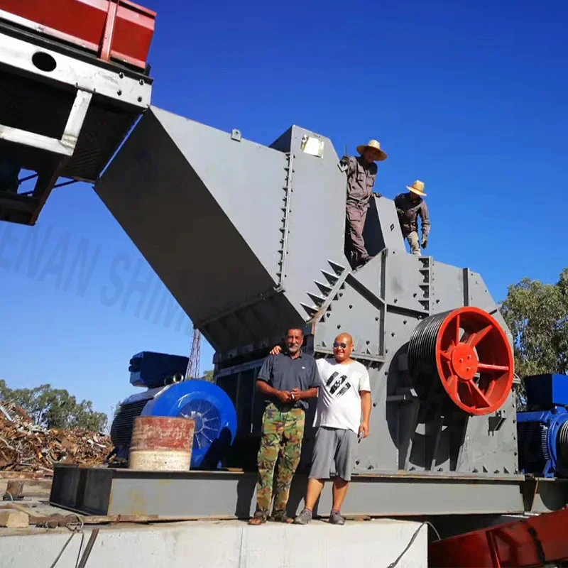 Automatic Scrap Car Body Metal Crusher Machinery Aluminum Construction Material Processing Core Motor for Scrap Recycling Plant