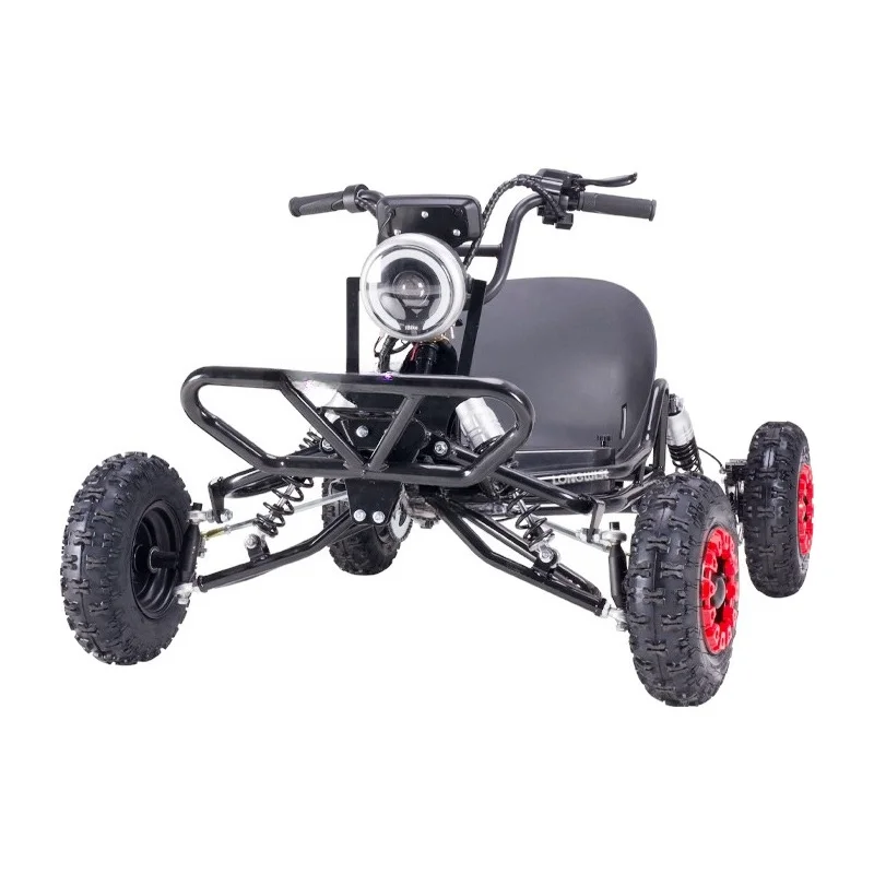 2000W Adult Electric Off-Road Kart 2000W Motor Chain Drive Double Wisharm Suspension 6 Inch Iron Wheel Kart