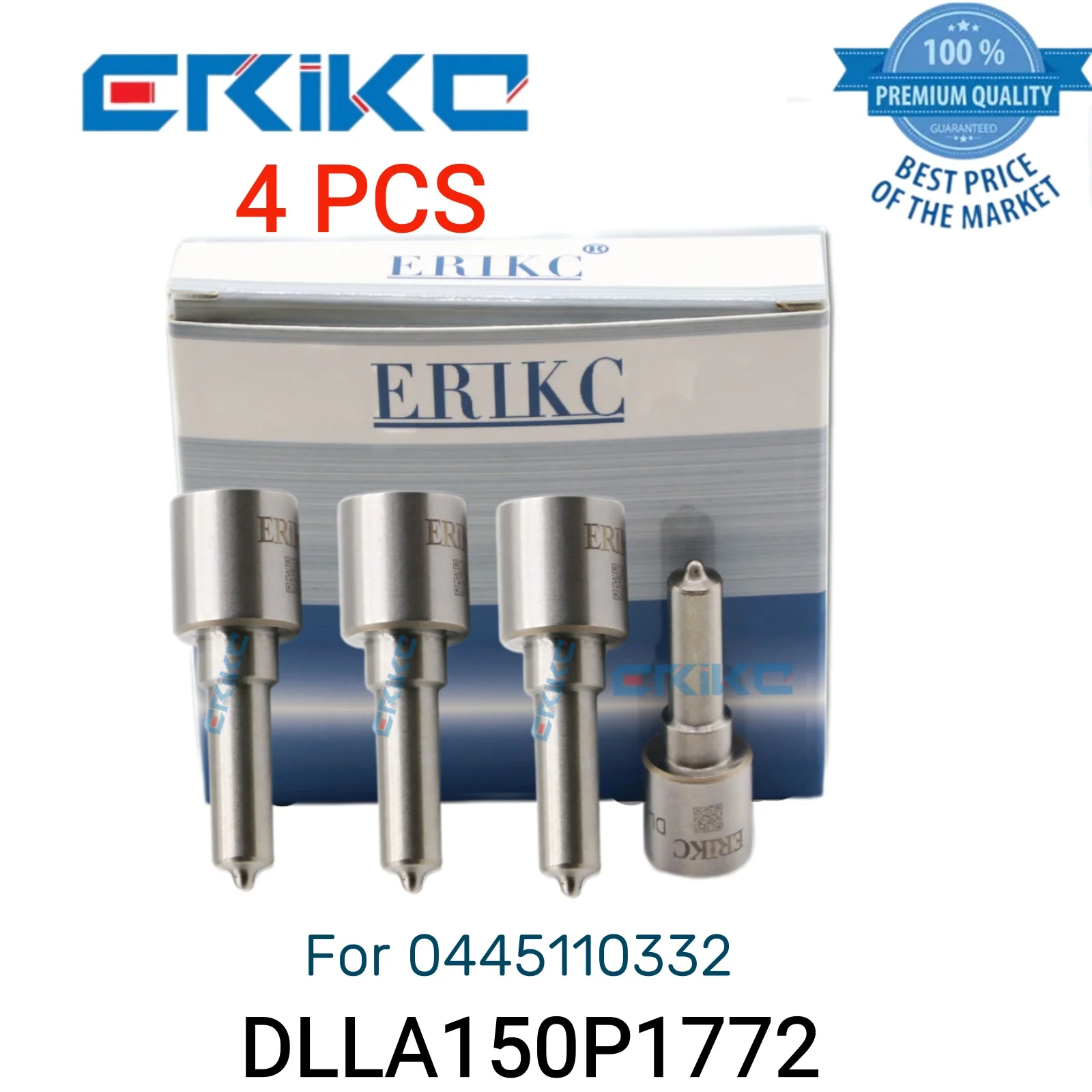 4 PCS DLLA150P1772 Truck Injection Nozzle 0 433 172 081 DLLA 150 P 1772 Injector Sprayer DLLA 150P1772 for 0445110332