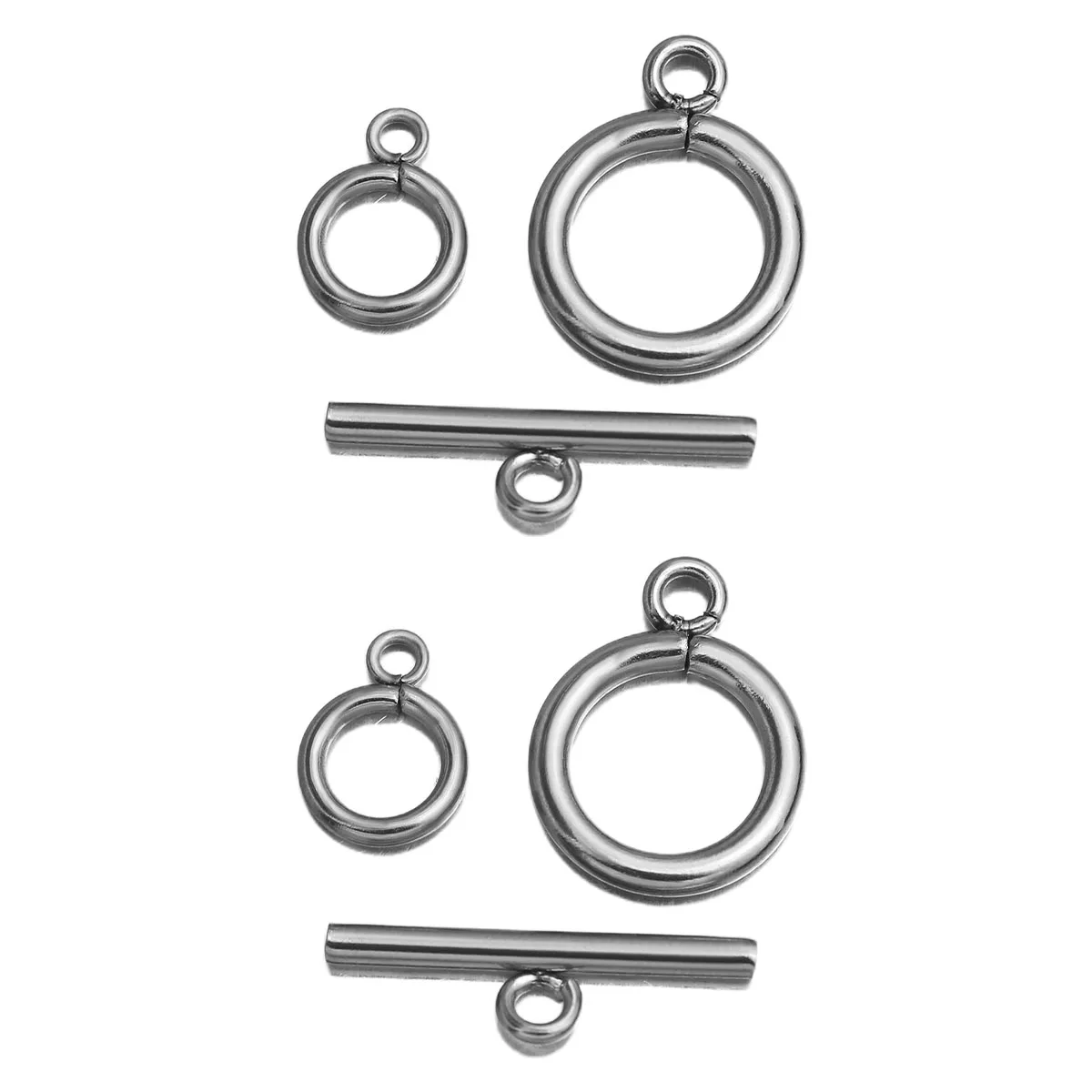 

3 Sets Stainless Steel OT Clasps Toggle Clasps Buckle Connectors for DIY Jewelry Making Necklace Bracelets Accessories Materials