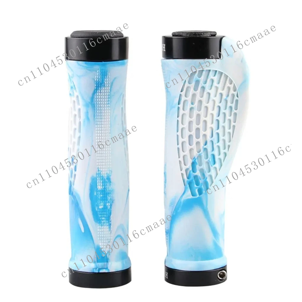 New 2X Bicycle Handlebars with Anti Slip Rubber Sleeves, Handle Cuffs That Can Be Locked, Breathable Scooter Bike Equipment