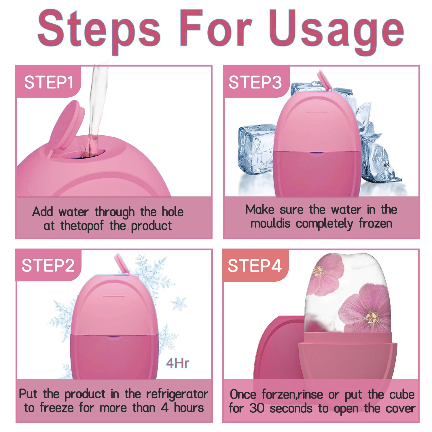 얼굴 및 눈용 아이스 롤러 얼굴 미용 아이스 롤러 스킨 케어 도구 아이스 페이셜 큐브 Gua Sha 뷰티 스파 스킨케어 페이스 마사지