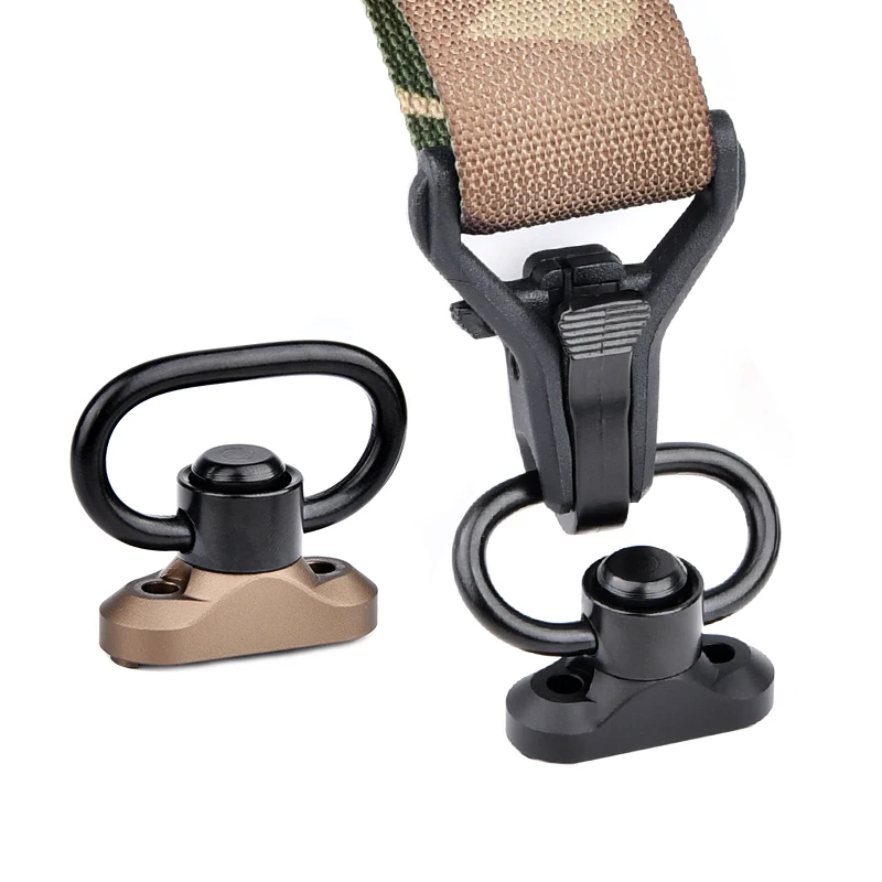 Tactical Metal BCM QD Sling Toy Gun Mount Adapter M-LOK Keymod Mount Base Swivel Strap Buckle Quick Release Button Accessories