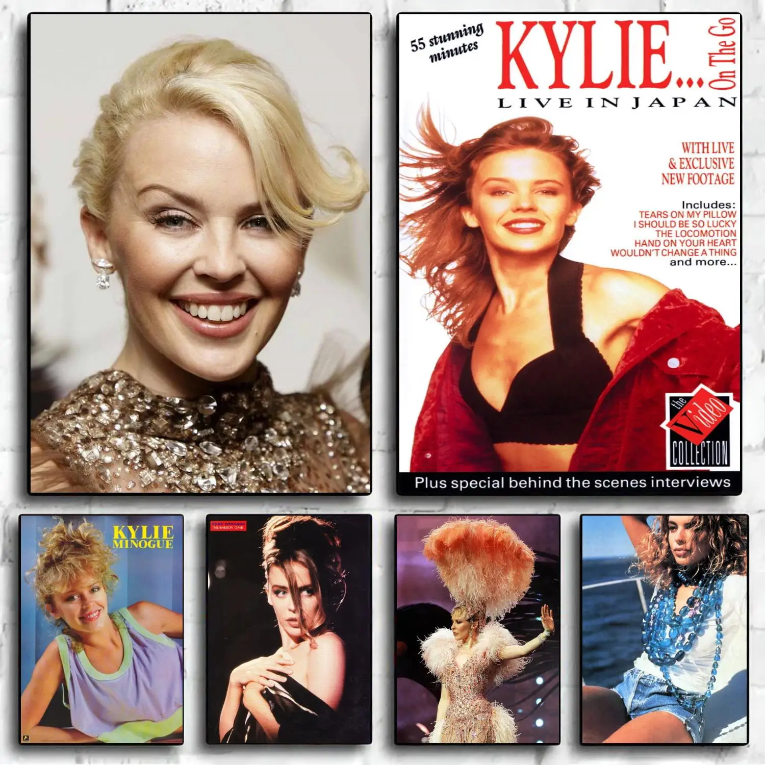 

kylie minogue Decoration Art Poster Wall Art Personalized Gift Modern Family bedroom Decor Canvas Posters