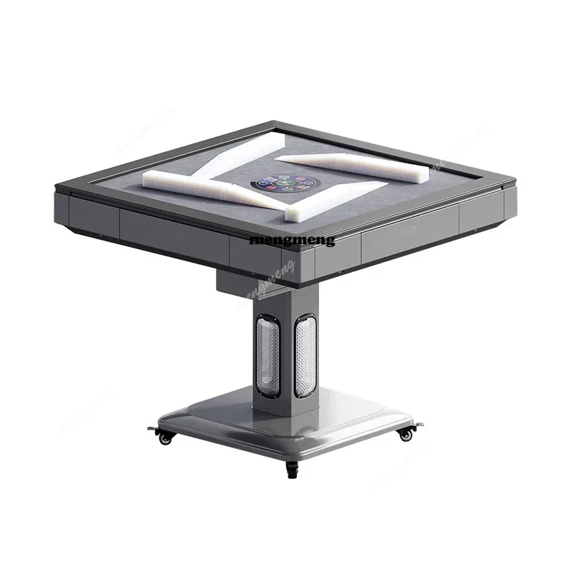D5556 Italian Minimalist Mahjong Table Creative Design Roller Coaster Automatic Card-Dealing Foldable Mahjong Table Home Furnitu