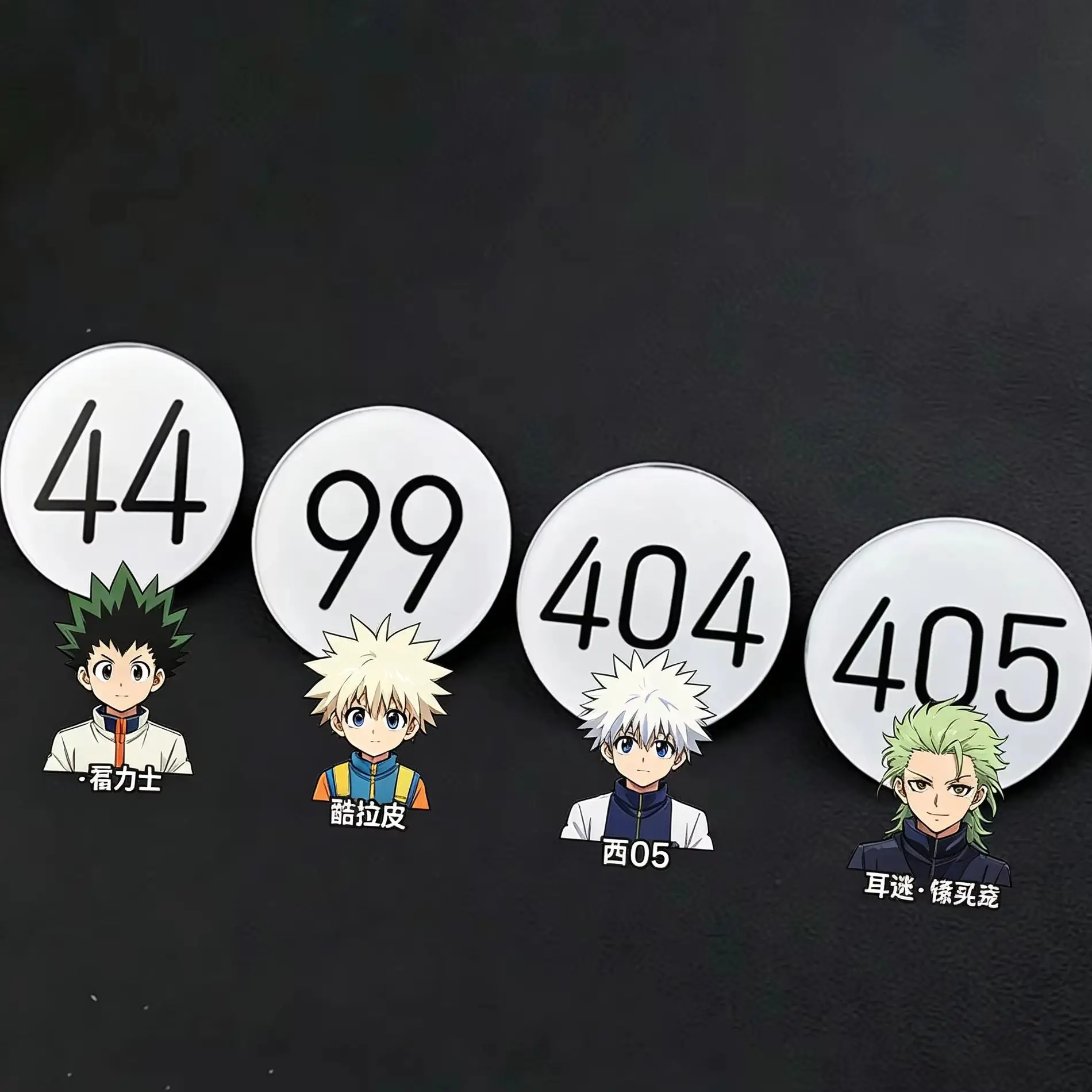 Pin de Anime Hunter X Hunter Hisoka, Broche Numerado de Kurapika, Killua Zoldyck, GON·FREECSS, Accesorios de Cosplay