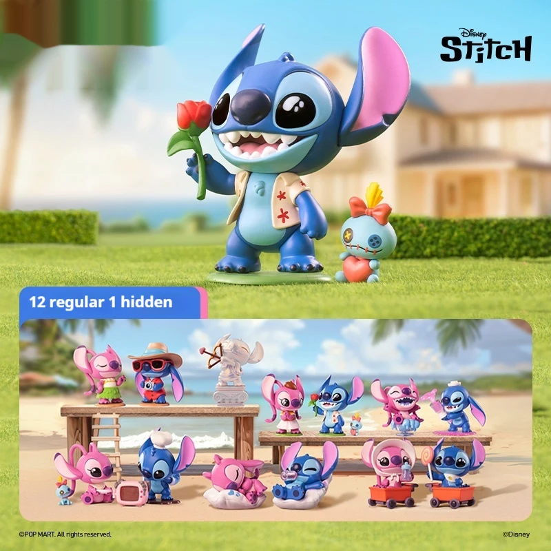 Miniso Lilo & Stitch Fun Date Series 8cm Stitch Handmade Mystery Box Blind Box Pvc Model Prezent Ozdoba Urodziny Śliczne Prezenty na Biurko