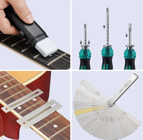 

Lekato 72-Piece Guitar Setup & Repair Kit - Professional Maintenance Tools for Acoustic, Bass, Ukulele, Banjo