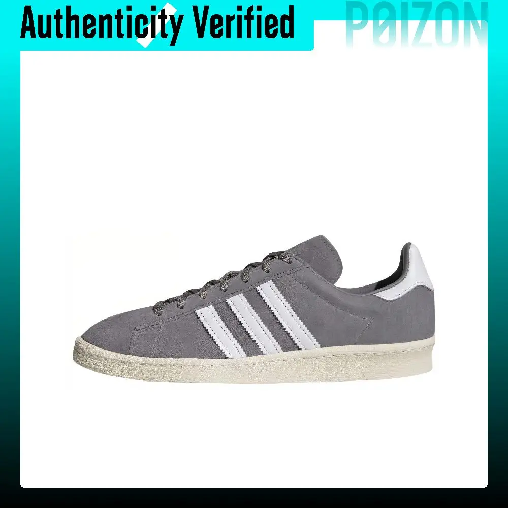 Adidas Originals Campus 80s, zapatillas de skate de caña baja, ligeras, resistentes al desgaste y con suela antideslizante, de cuero, para hombre, color gris, modelo FZ6154.