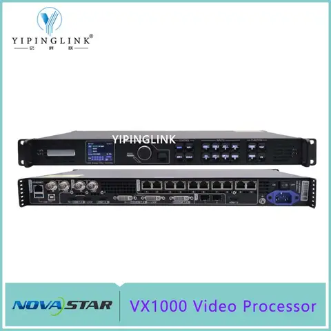 10개의 LAN 포트 출력을 갖춘 Novastar VX1000 비디오 프로세서는 650만 픽셀 Nova Rental LED 비디오 월 컨트롤러를 지원합니다.