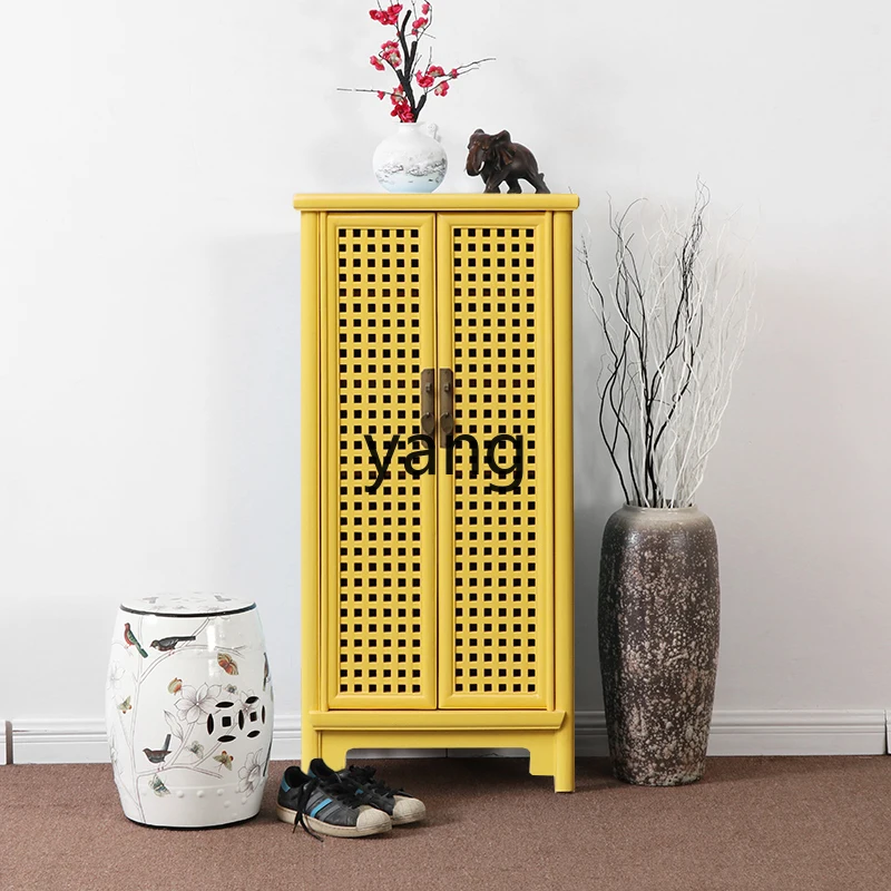 

YHM new Chinese antique furniture porch foyer storage high cabinet