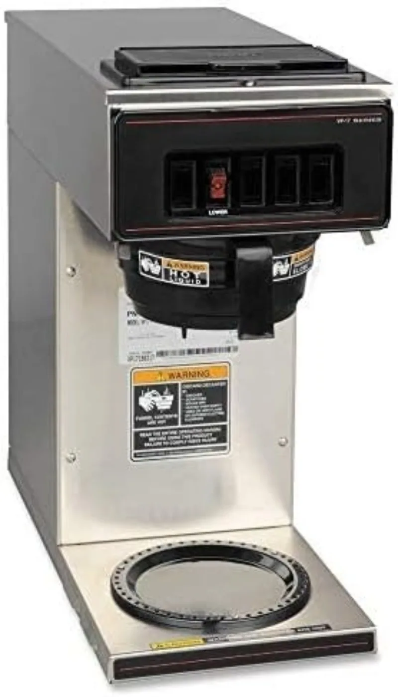 

13300.0001 VP17-1SS Pourover Coffee Brewer with 1-Warmer, Stainless Steel, Silver, Standard