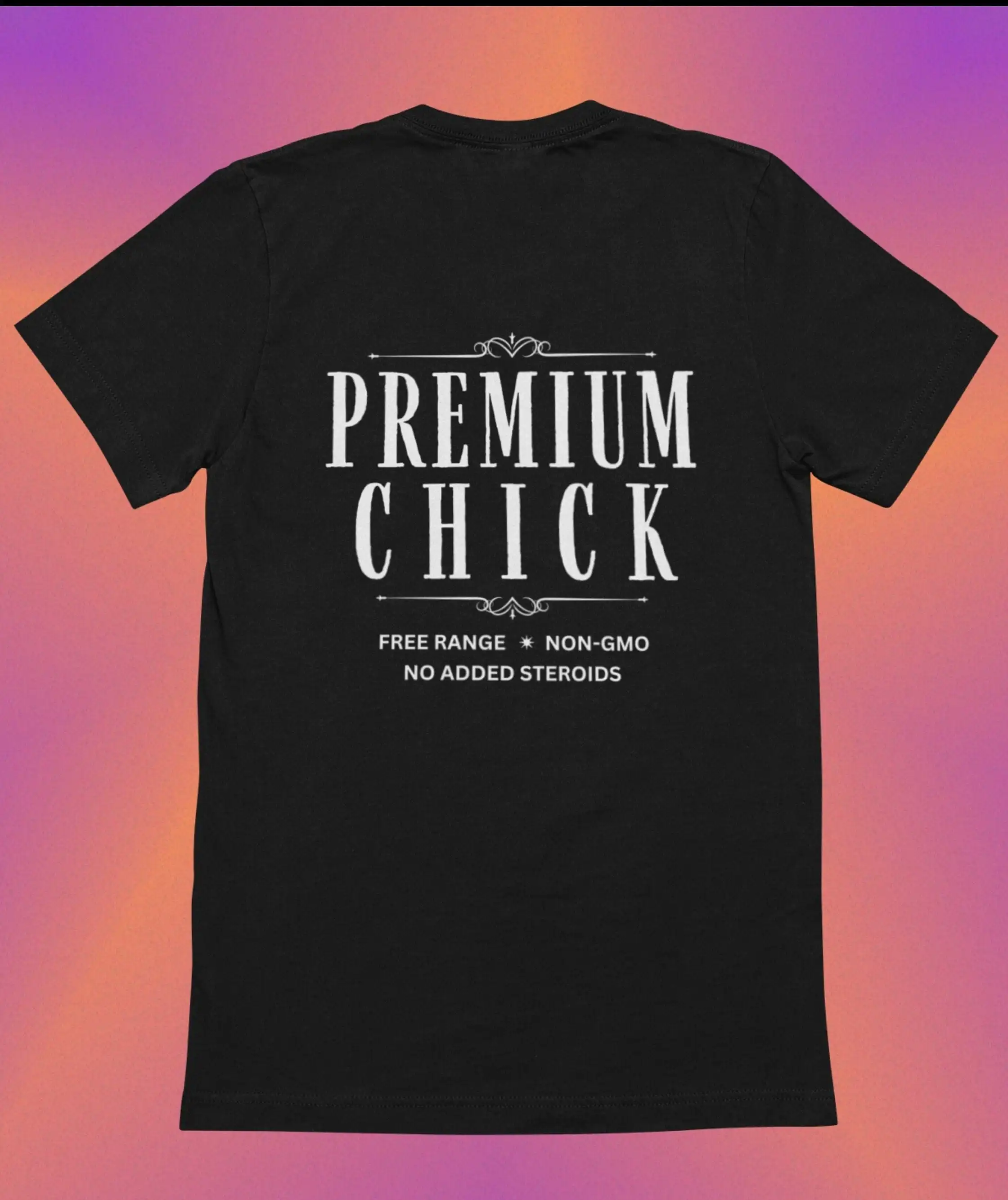 Premium Chick Free Range Farm T Shirt Punny Soft Jersey