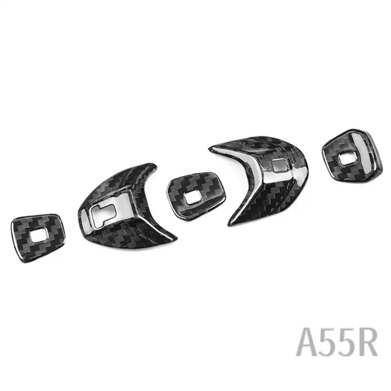 

5R-Real Hard Carbon Fiber For Corvette C8 2020-2023 Car Console Gear Shift Button Sticker Replacement Parts