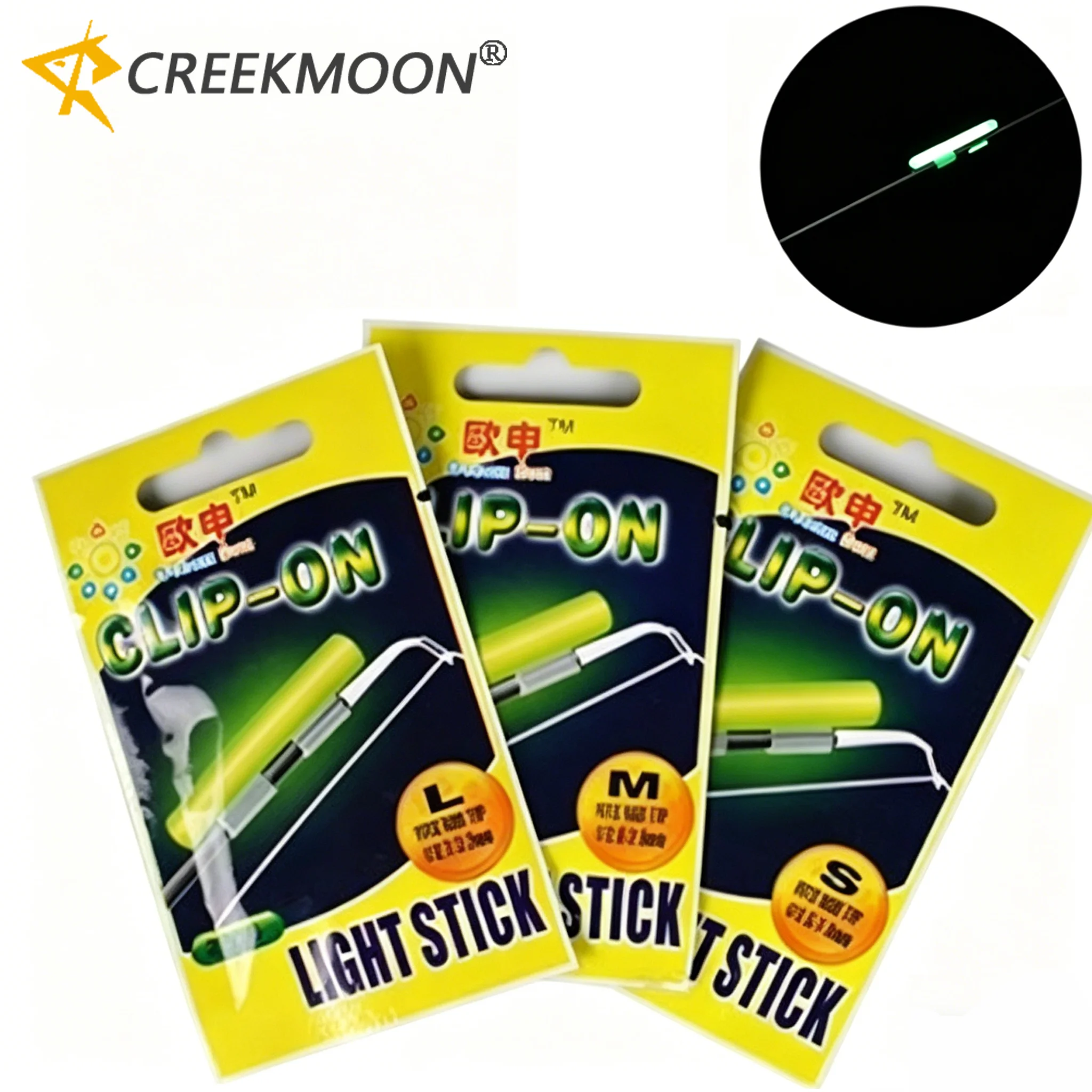 20 Stück 10 Packungen Clip-On Angelruten-Nachtangel-Posenlichter Leuchtende Fluoreszenzspitzen-Lichthalter Effekt-Angelzubehör Köderstäbe