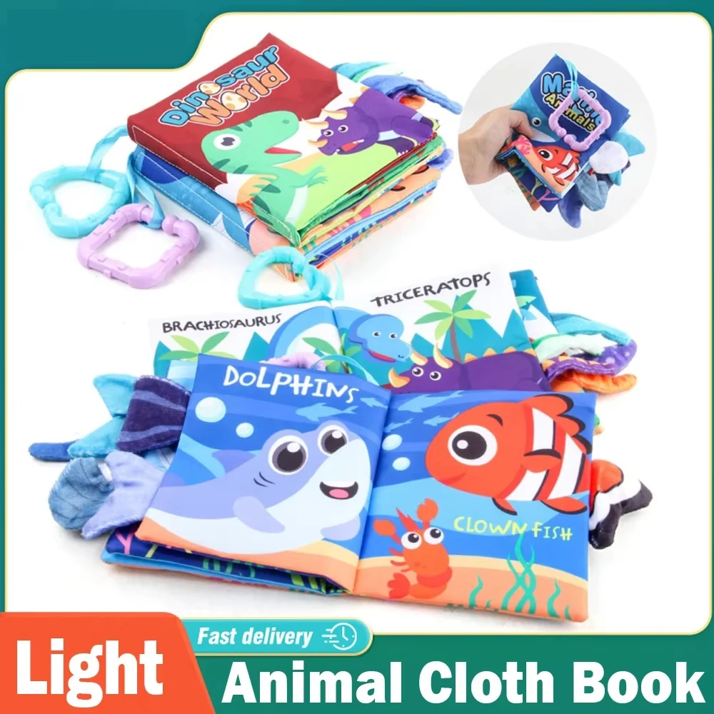 

3D тканевая книга для детей 0-36 м, раннее обучение, фотоголоволомка, Интерактивная мягкая ткань для родителей и детей, детские игрушки для детей