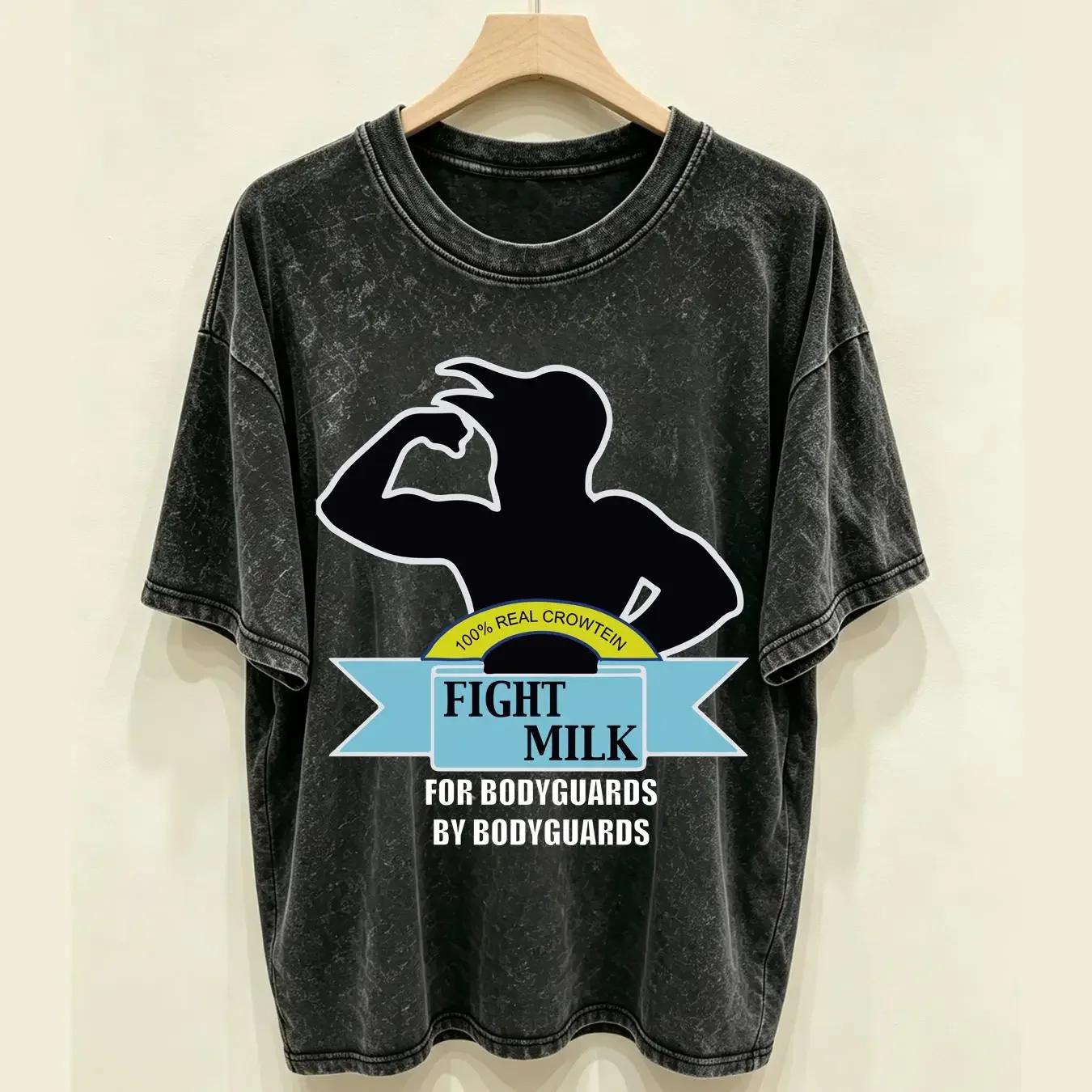 washed T Shirt Fight Milk It_s Always Sunny Classic vintage Washed graphic streetwear designer clothes Stretched fashion Unisex
